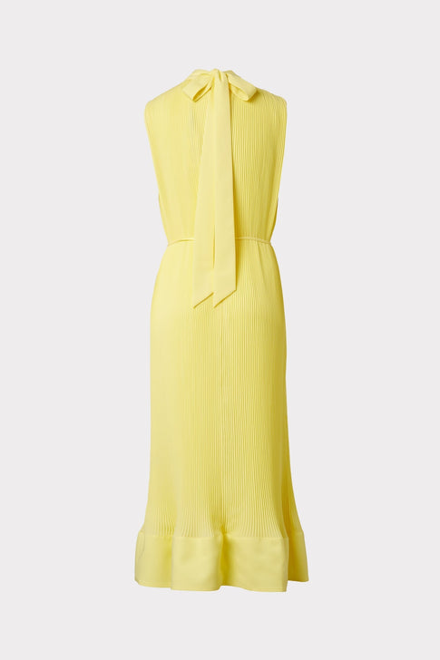 Melina Solid Pleated Dress 3