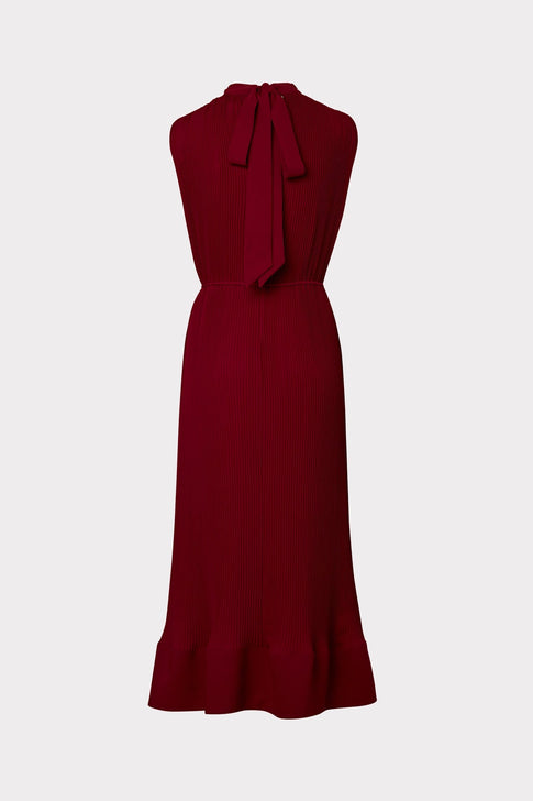 Melina Solid Pleated Dress 3