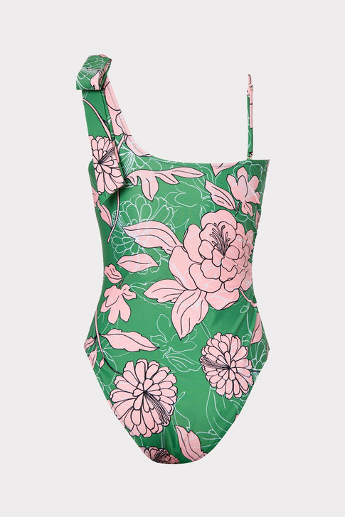 Pink Nenuphar Maddie One Shoulder One Piece 3