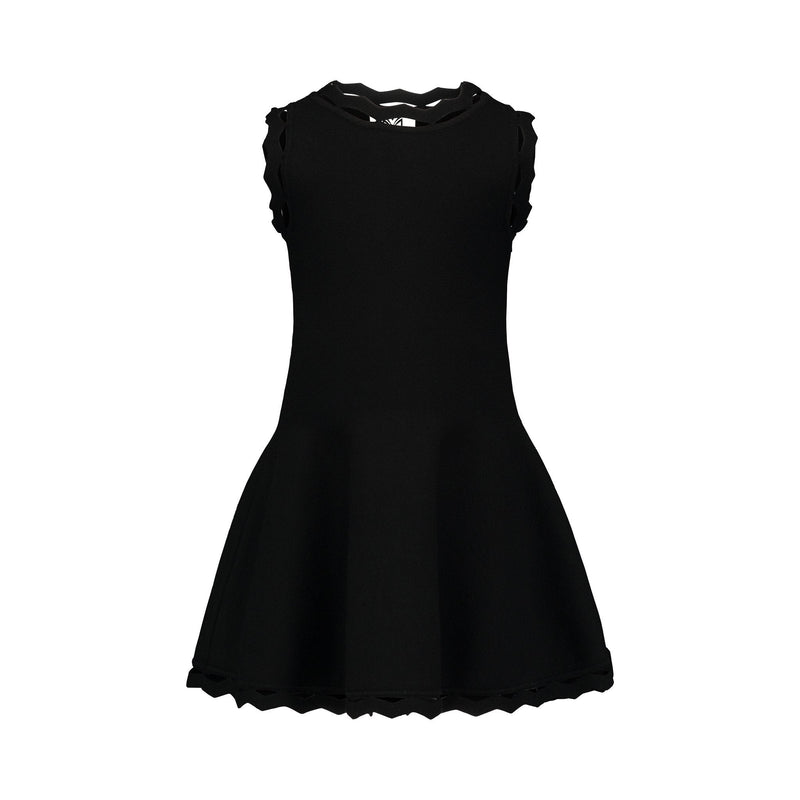 Milly Minis Little Girls Zig Zag Trim Flare Dress