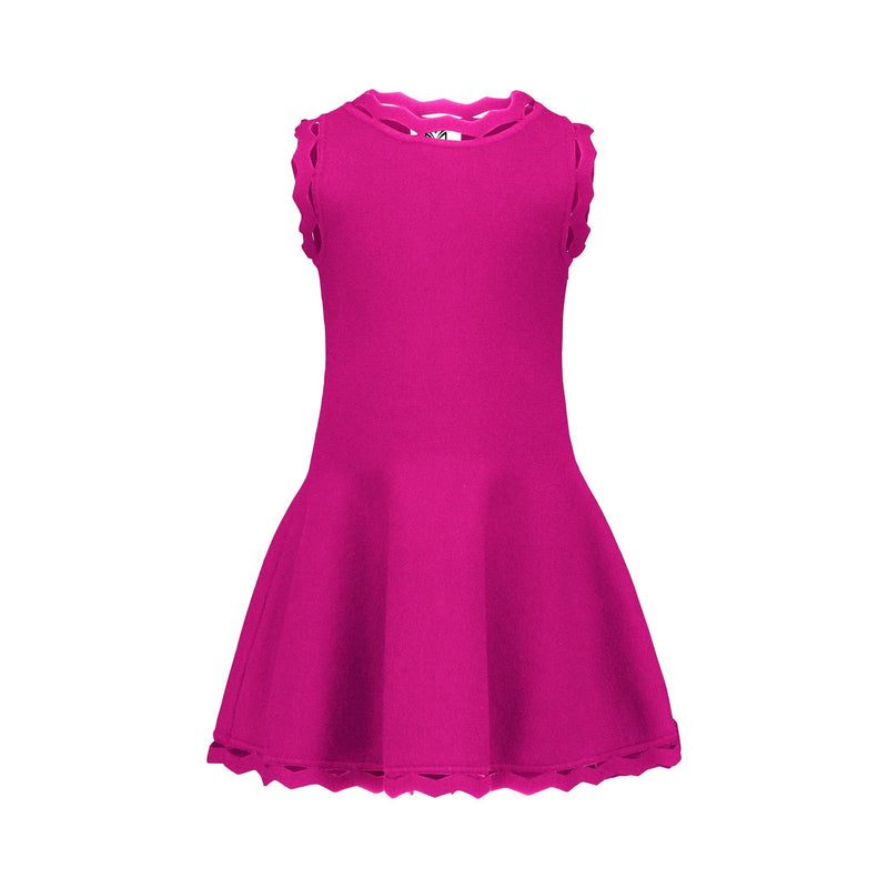 Milly Minis Little Girls Zig Zag Trim Flare Dress