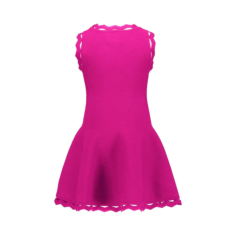 Milly Minis Little Girls Zig Zag Trim Flare Dress