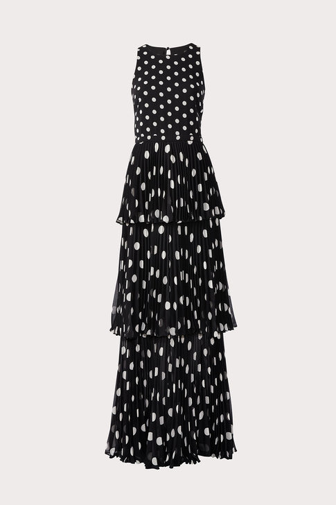 Emiliana Pleated Polkadot Maxi 0