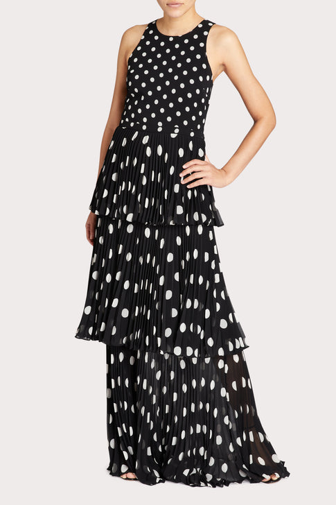 Emiliana Pleated Polkadot Maxi 2