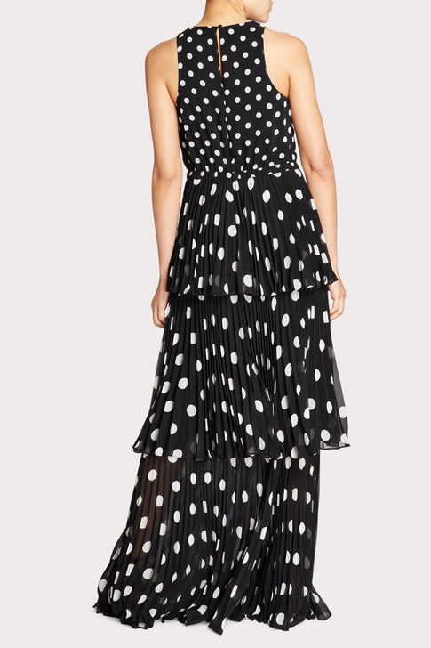 Emiliana Pleated Polkadot Maxi 3