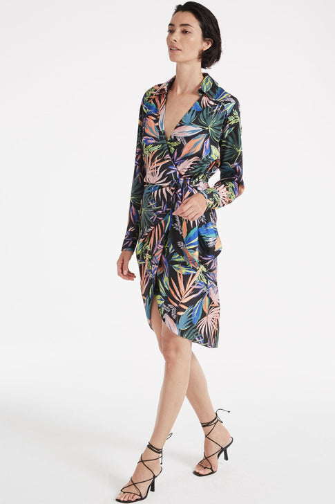 Jordan Tropical Palm Print Dress 1