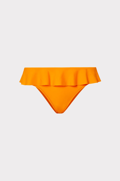 Solid Michelle Ruffle Bikini Bottom 0