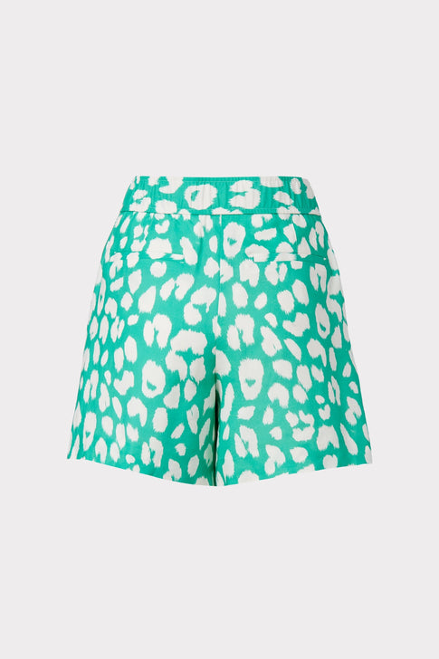 Madison Jungle Leopard Linen Shorts 3