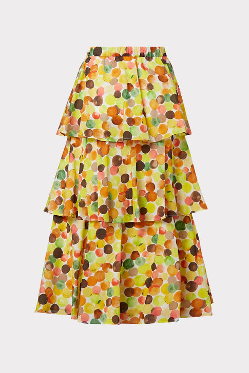 Nellie Watercolor Bubble Poplin Skirt 3