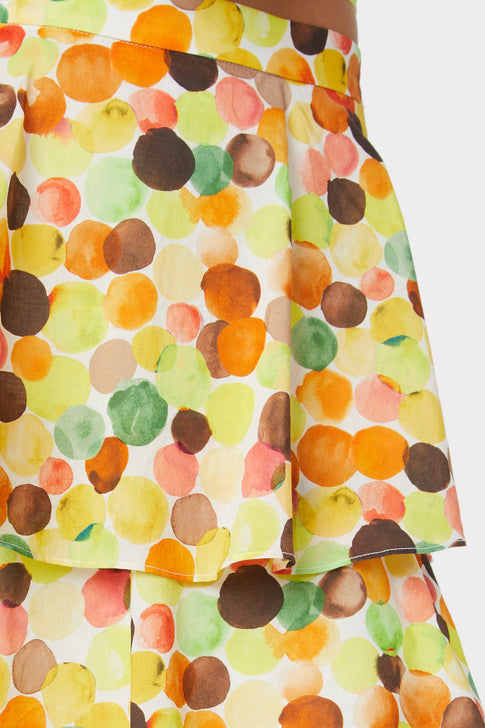 Nellie Watercolor Bubble Poplin Skirt 2