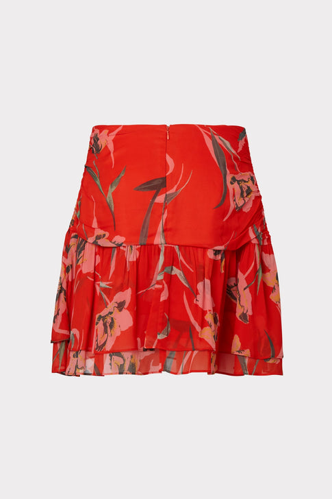 Mira Floating Botanica Skirt Coral Multi Image 4 of 4