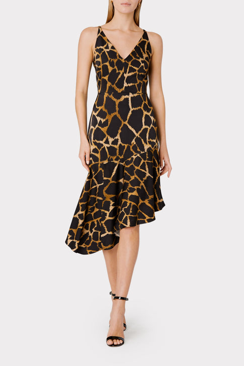 Dashielle Giraffe Print Dress 1