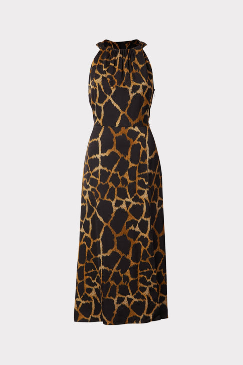 Mia Giraffe Print Dress 0