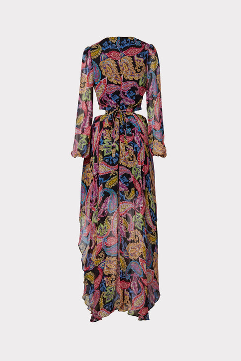 Wilfred Paisley Chiffon Dress 3