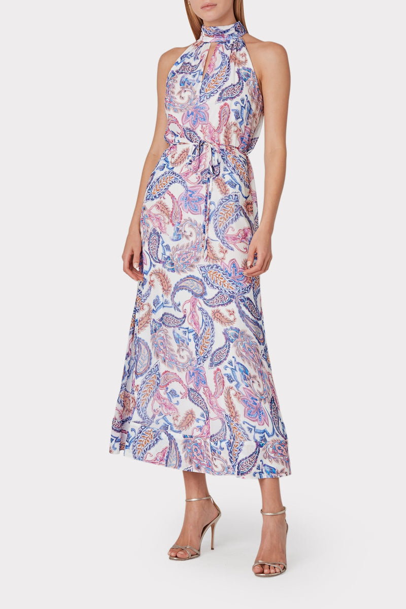 Morgan Paisley Print Dress
