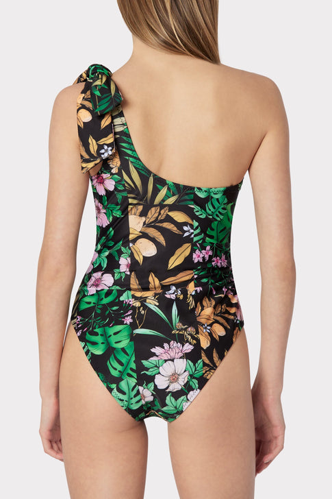 Jungle Tile Maddie One Shoulder One Piece 3