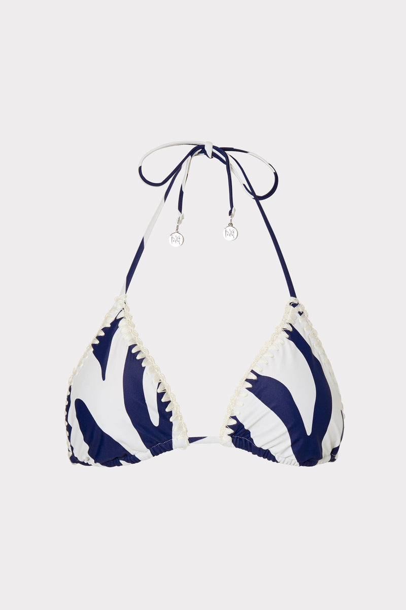 Zebra Print Mika Triangle Top