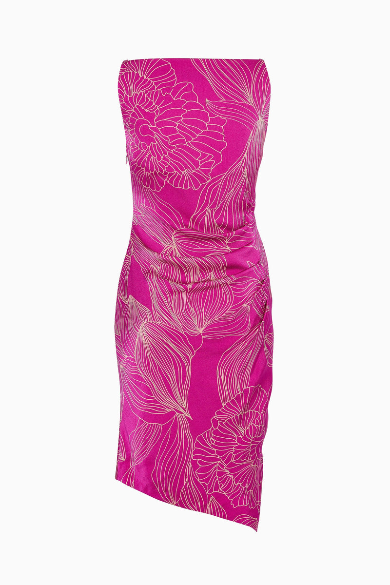 Mishka Hibiscus Floral Viscose Dress
