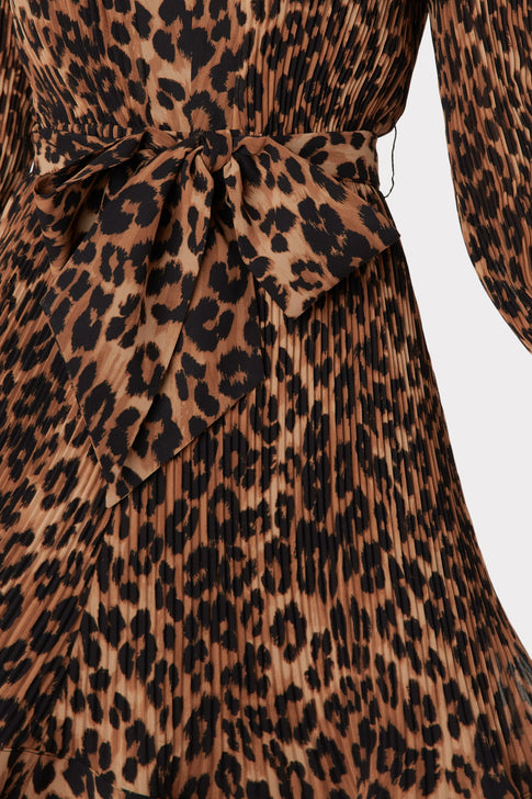 Liv Leopard Print Pleated Dress 2