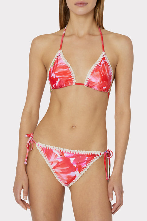 Brushstroke Floral Mika Bikini Bottom 1