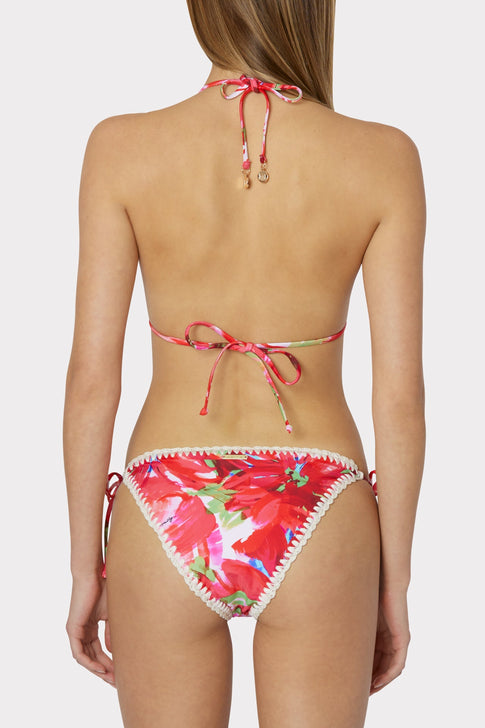 Brushstroke Floral Mika Bikini Bottom 2