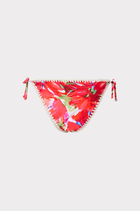 Brushstroke Floral Mika Bikini Bottom 3