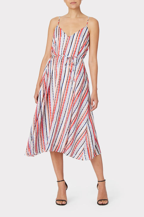 Becca Watercolor Stripe Dress 1