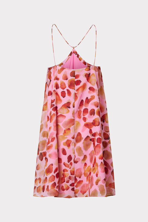 Billie Watercolor Leopard Halter Dress 3