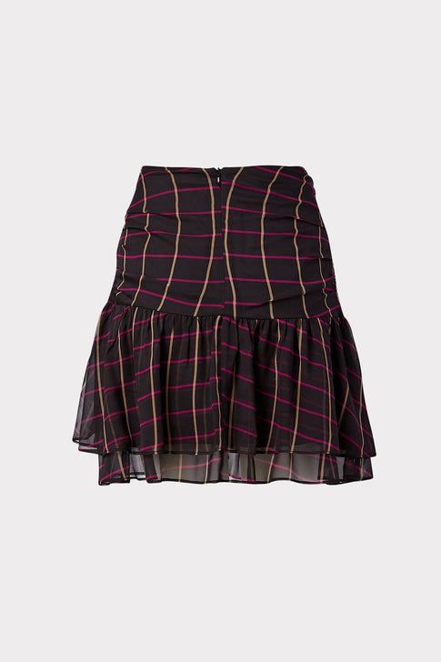 Heidi Windowpane Chiffon Skirt 3