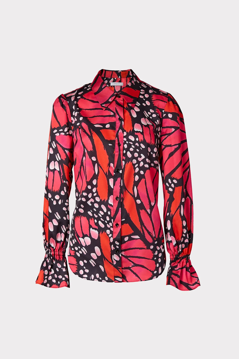 Lacey Butterfly Stencil Top