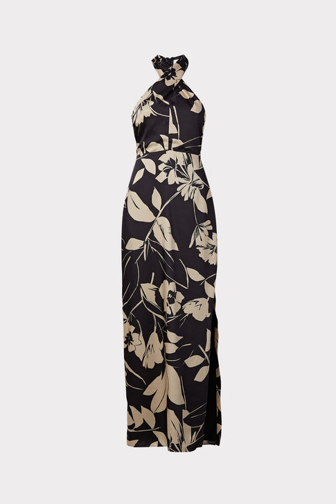 Tara Winter Floral Print Dress 0