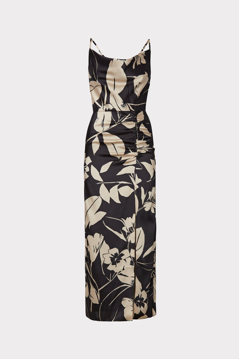 Lilliana Winter Floral Print Dress 0