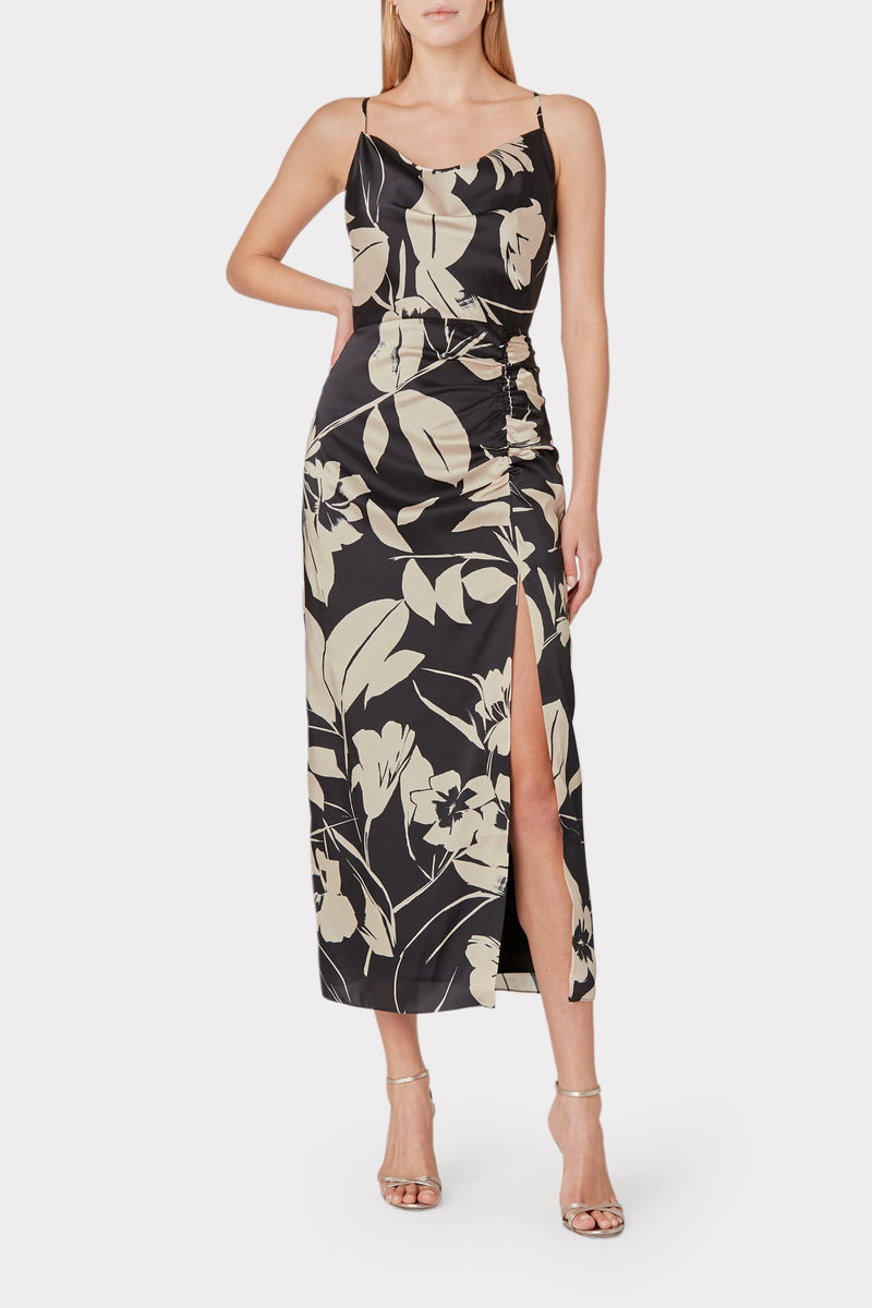 Lilliana Winter Floral Print Dress
