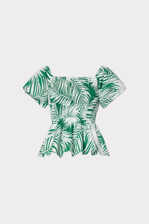 Bailey Palm Print Top 0