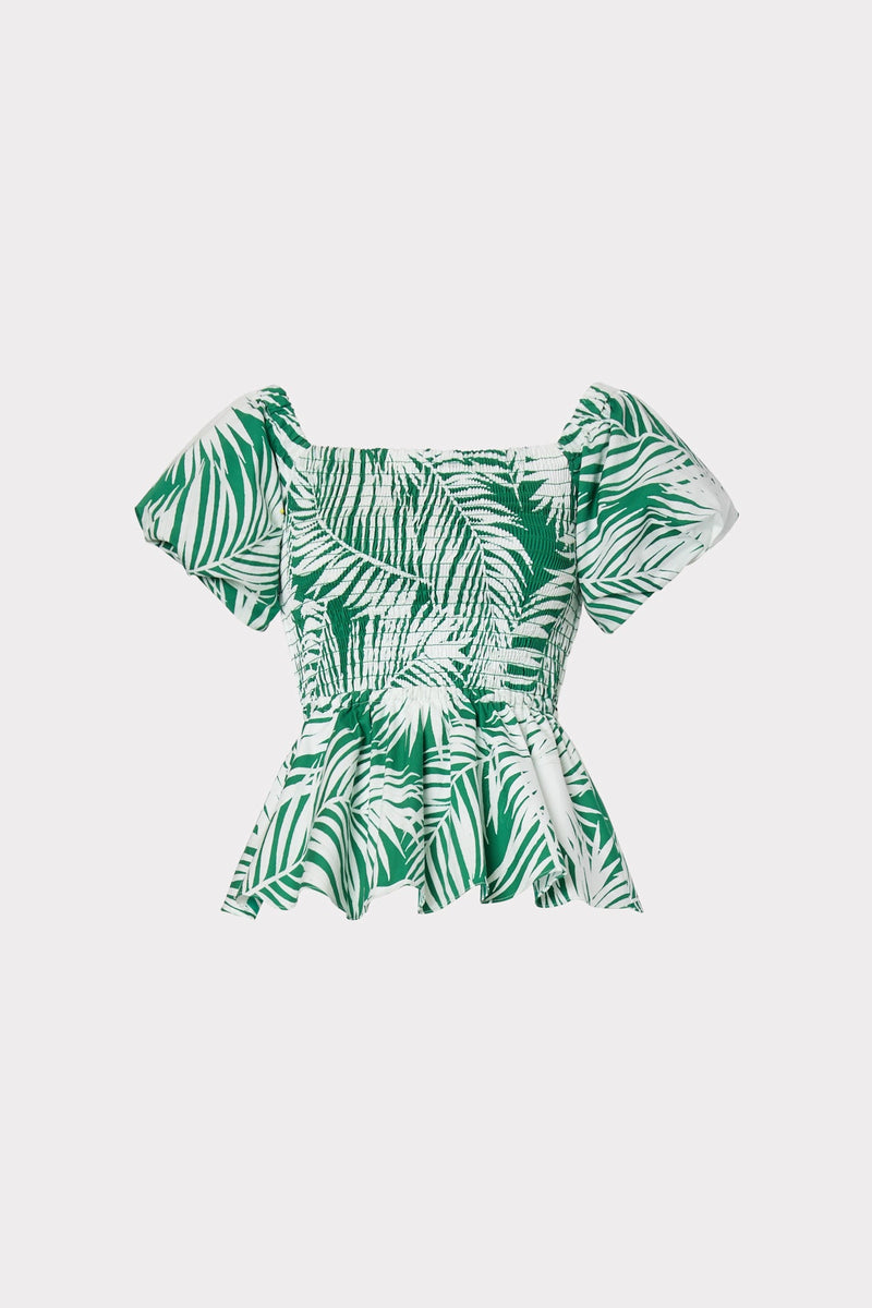 Bailey Palm Print Top
