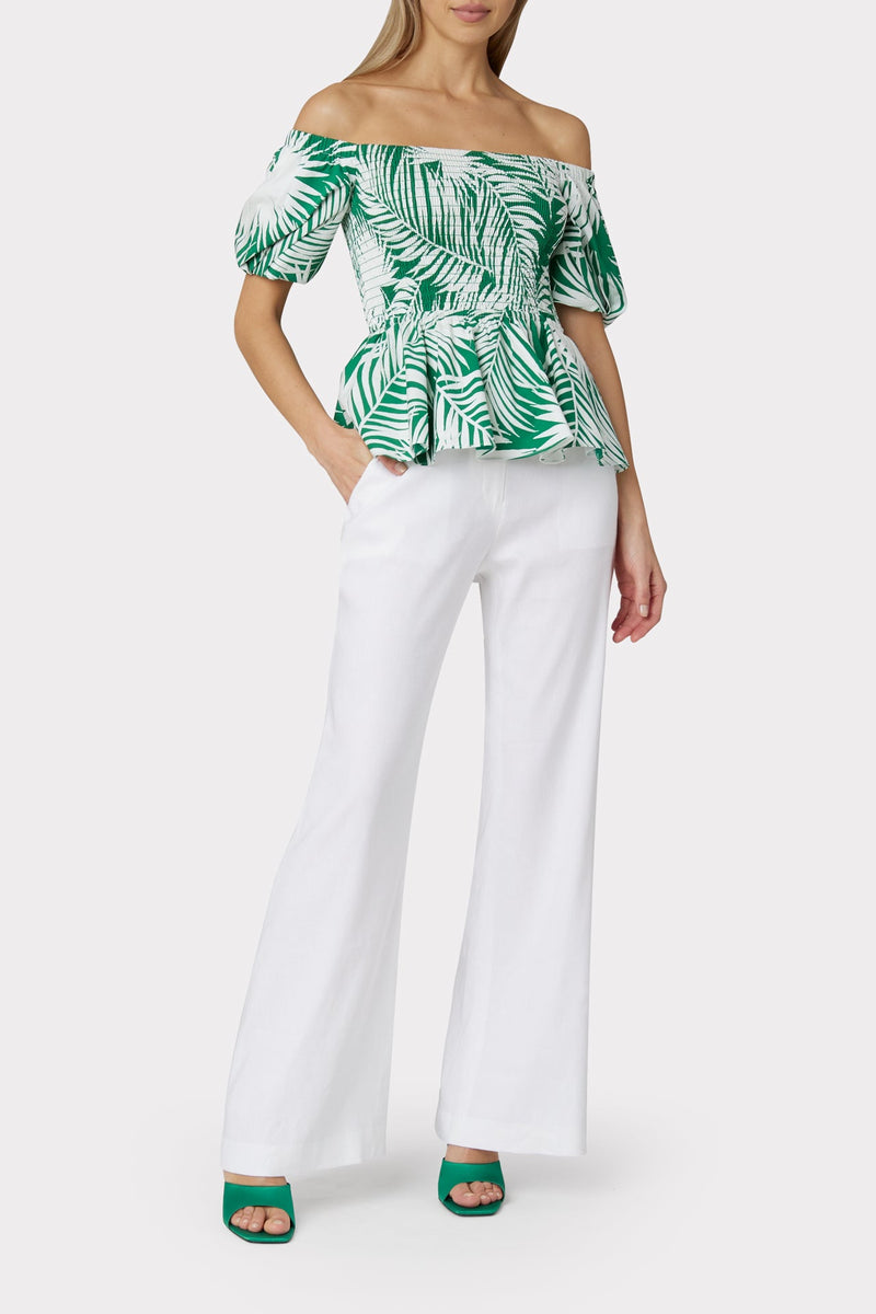 Bailey Palm Print Top