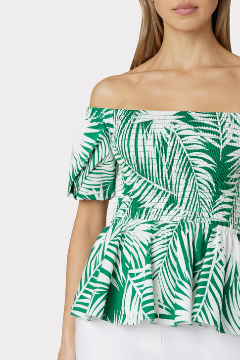 Bailey Palm Print Top 2