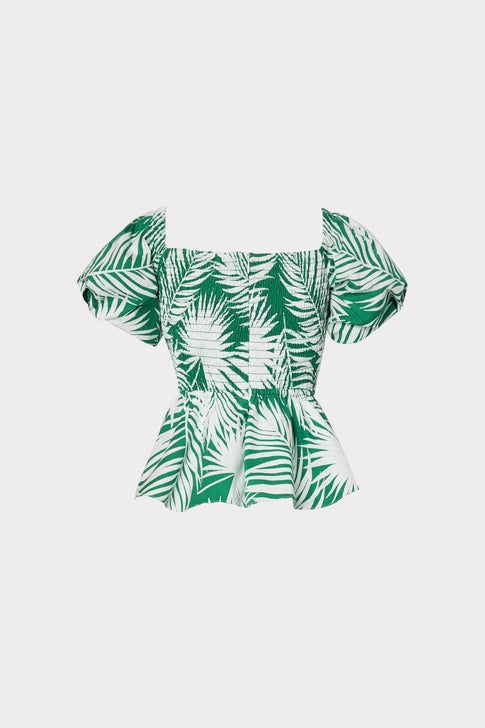 Bailey Palm Print Top 3