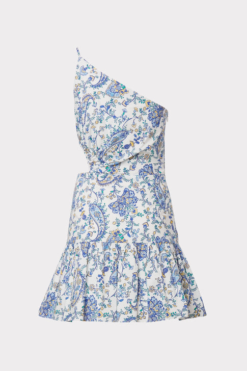 Brinlee Sketched Paisley Cutout Dress 3