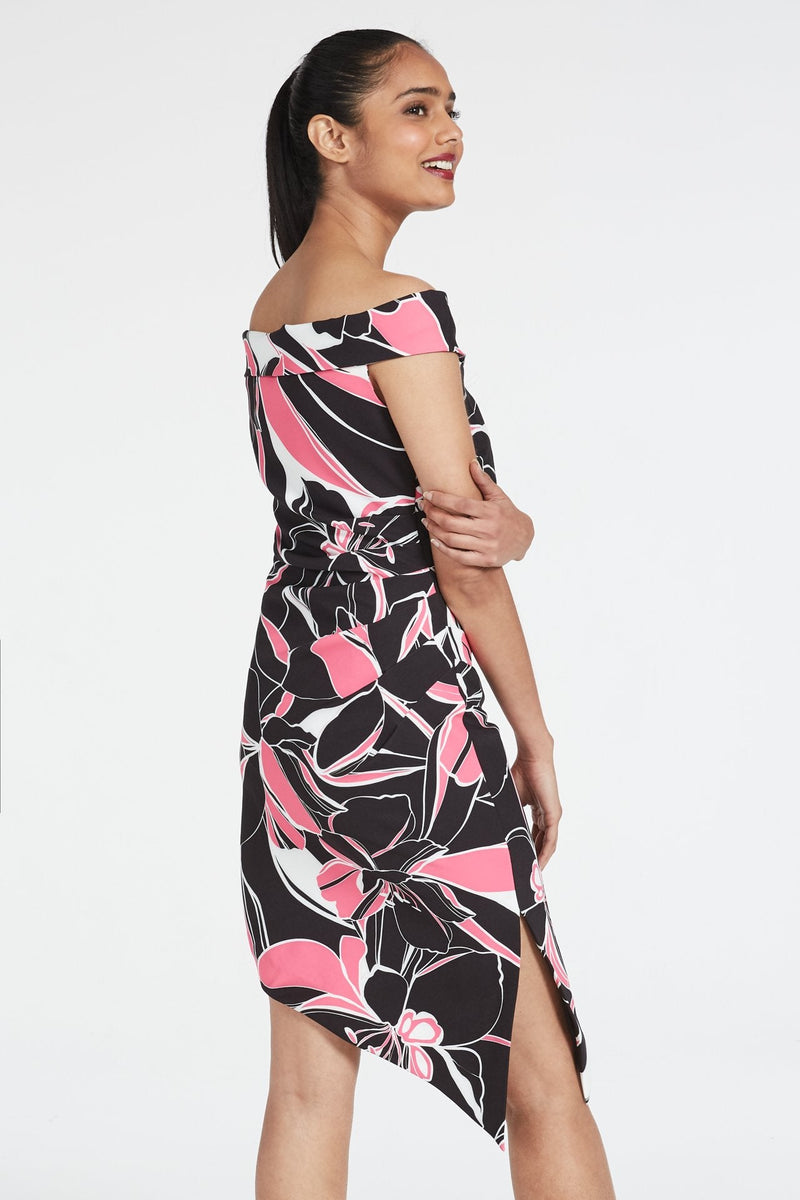 Ally Stencil Floral Dress