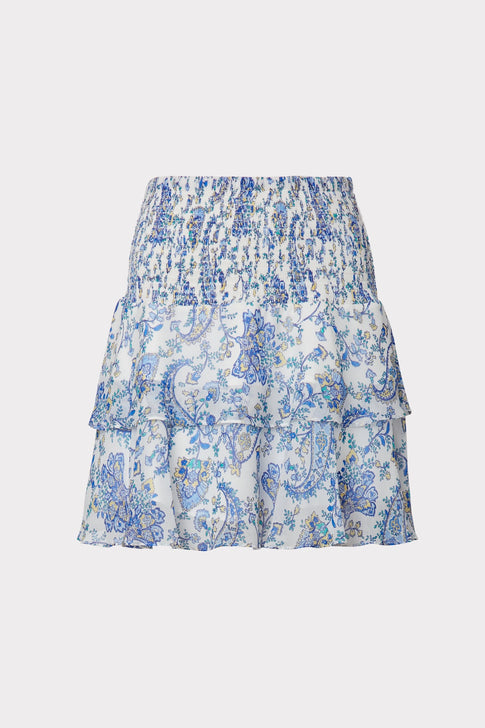 Wyatt Sketched Paisley Skirt 0