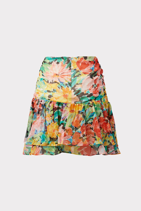 Mira Garden Floral Print Skirt 3