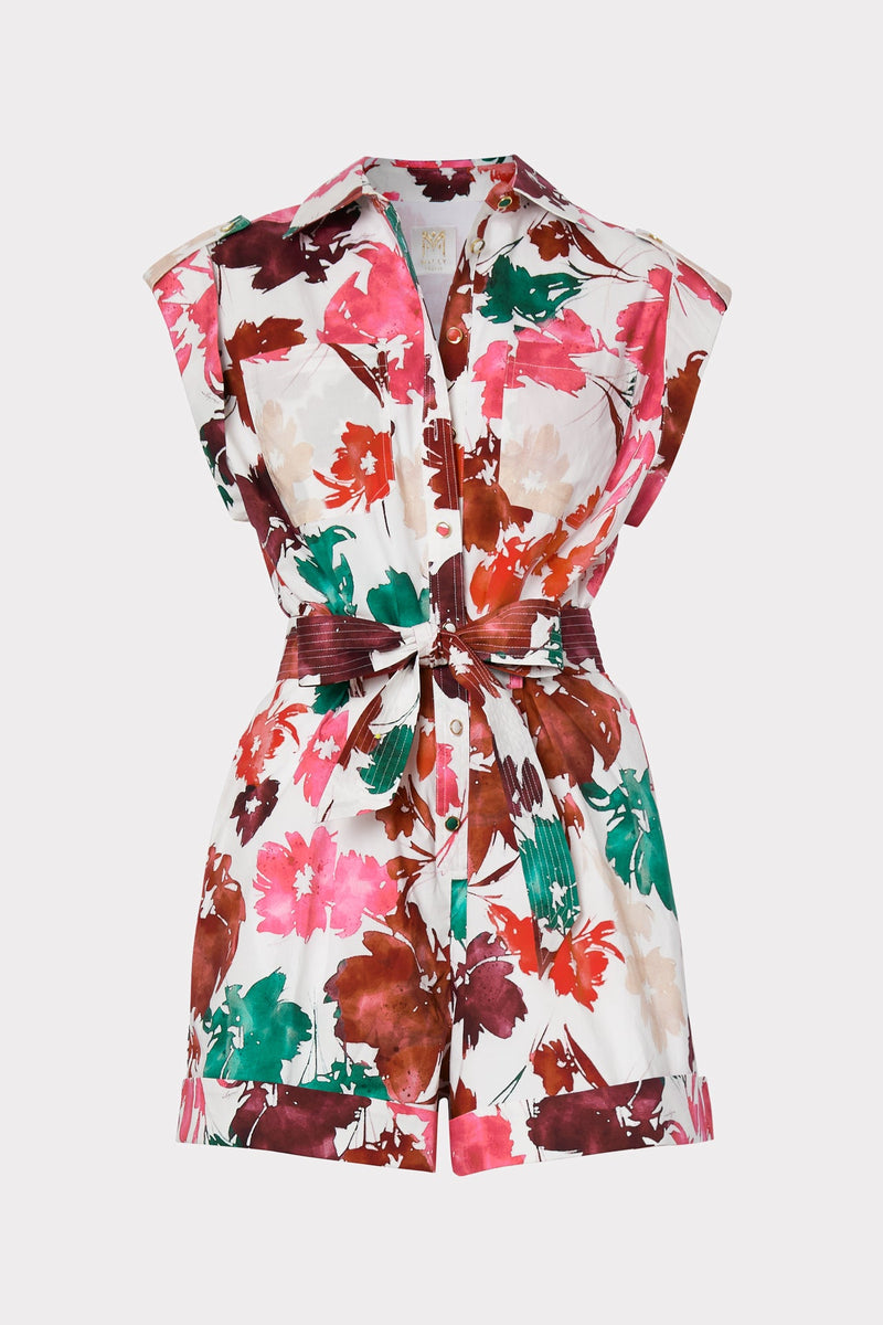 Dia Watercolor Silhouette Romper