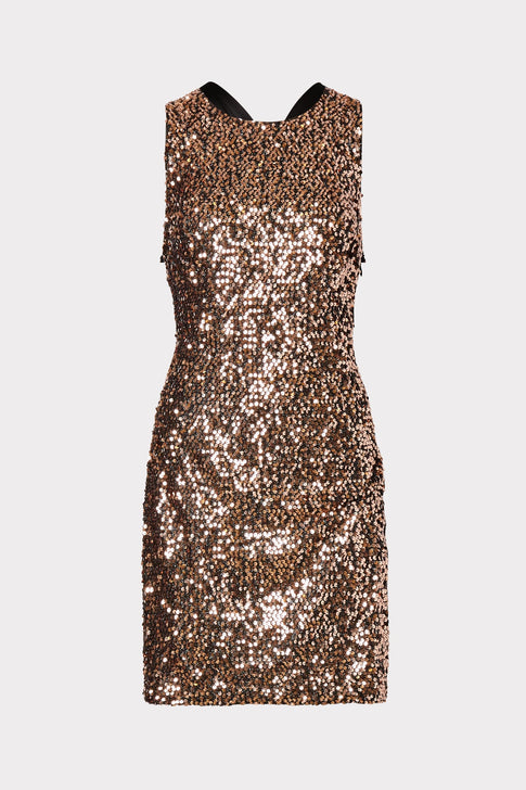 Vivi Tinsel Sequin Mini Dress 0