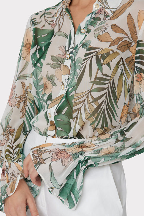 Lacey Jungle Print Blouse 2