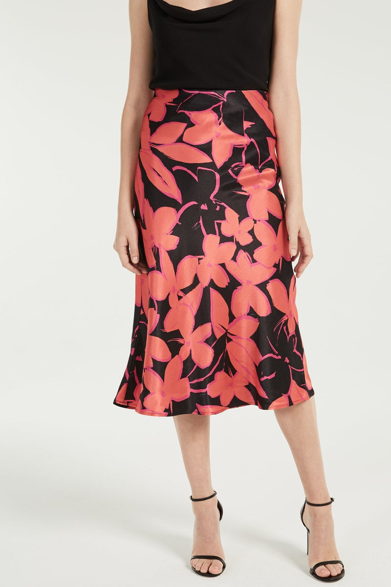 Fion Garland Floral Bias Skirt