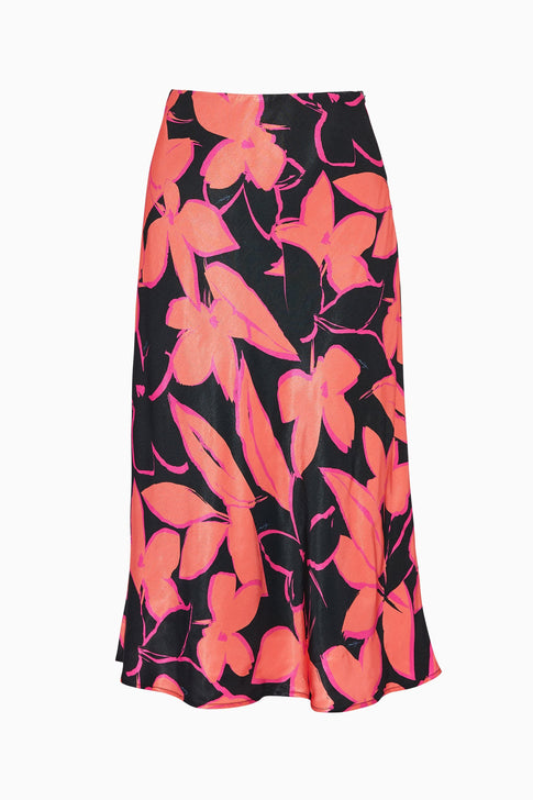 Fion Garland Floral Bias Skirt 0