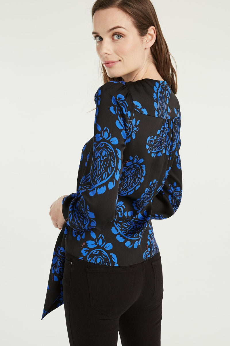 Tossed Paisley Top