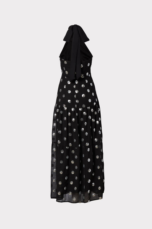 Venice Dot Sequin Maxi Dress 3