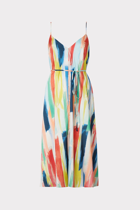 Becca Watercolor Brushstroke Dress 0